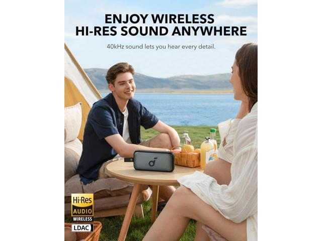 Soundcore Motion 300 Wireless Hi-Res Portable Speaker with BassUp, Bluetooth Speaker with SmartTune Technology, 30W Stereo Sound, 13H Playback, and...