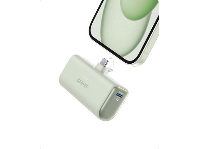 Anker Nano Power Bank with Built-in Foldable USB-C Connector, 5,000mAh Portable Charger 22.5W, for iPhone 15/15 Plus/15 Pro/15 Pro Max, Samsung...