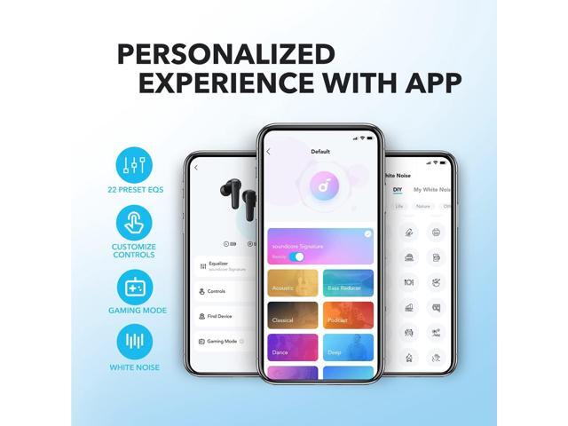 Soundcore by Anker P20i True Wireless Earbuds, 10mm Drivers with Big Bass, Bluetooth 5.3, 30H Long Playtime, Water-Resistant, 2 Mics for AI Clear...