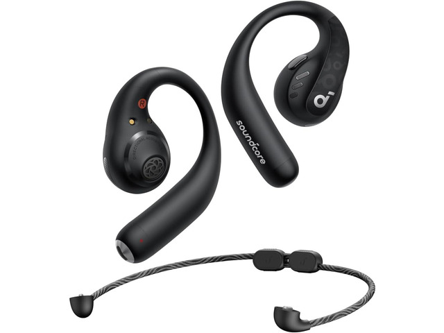Soundcore by Anker AeroFit Pro Open-Ear Headphones, Ultra Comfort, Secure Fit, Ergonomic Design, Rich Sound with LDAC, Bluetooth 5.3, IPX5...