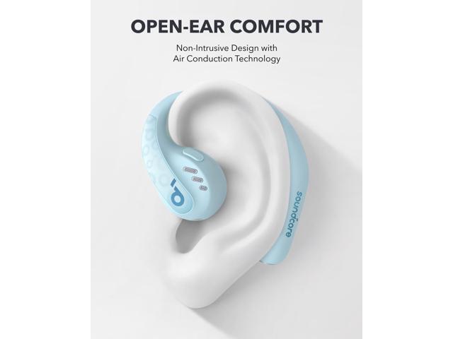 Soundcore by Anker AeroFit Pro Open-Ear Headphones, Ultra Comfort, Secure Fit, Ergonomic Design, Rich Sound with LDAC, Bluetooth 5.3, IPX5...