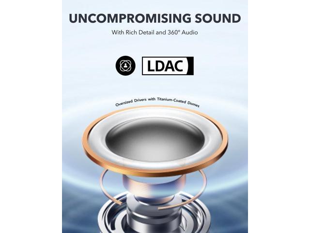 Soundcore by Anker AeroFit Pro Open-Ear Headphones, Ultra Comfort, Secure Fit, Ergonomic Design, Rich Sound with LDAC, Bluetooth 5.3, IPX5...