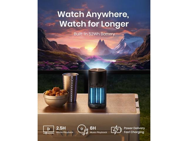 NEBULA by Anker Capsule 3 Laser 1080p, Mini Smart TV Projector with wifi and bluetooth, Outdoor Portable Projector, Dolby Digital, Laser Projector,...