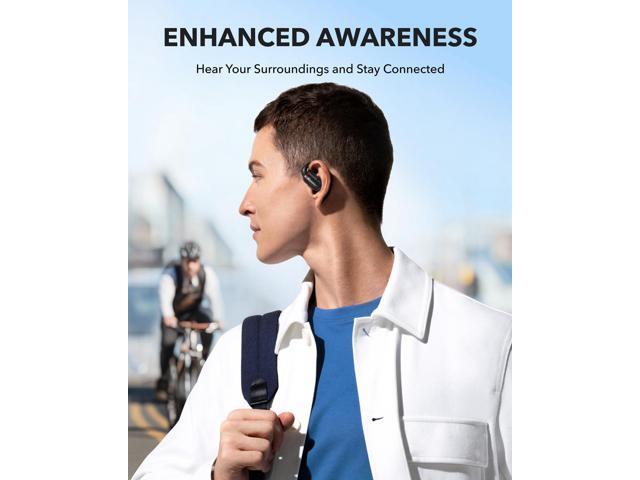 Soundcore by Anker V30i Open-Ear Headphones, Ultra-Comfort, Lightweight Design, Snug Fit, Ergonomic Ear Hooks, Robust Bass, 36H Playtime, Bluetooth...