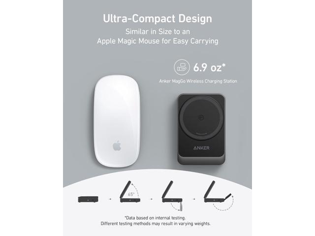 Anker MagSafe Charger Compatible, Anker MagGo 3in1 Charging Station, Qi2 Certified 15W Wireless Charger Stand, Apple Watch Charger, for iPhone...