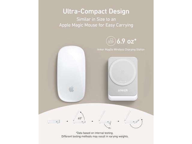 Anker MagSafe Charger Compatible, Anker MagGo 3in1 Charging Station, Qi2 Certified 15W Wireless Charger Stand, Apple Watch Charger, for iPhone...