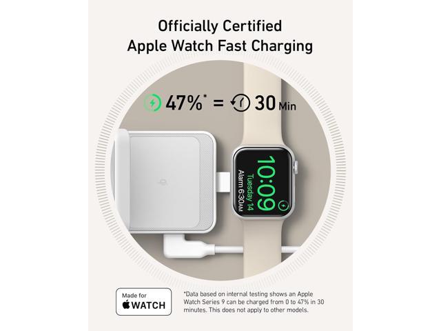 Anker MagSafe Charger Compatible, Anker MagGo 3in1 Charging Station, Qi2 Certified 15W Wireless Charger Stand, Apple Watch Charger, for iPhone...