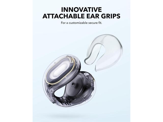 Soundcore C30i by Anker, Open-Ear Earbuds, Clip-On Headphones, Lightweight Comfort, Stable Fit, Firm-Shell Design, Attachable Ear Grips, Big...