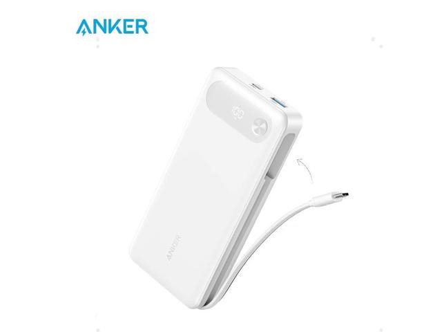 Anker Power Bank, 20,000mAh Portable Charger with Built-in USB-C Cable, 87W Max Fast Charging Battery Pack for Laptop, 2 USB-C and 1 USB-A, for...