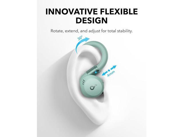 Soundcore Sport X20 by Anker, True-Wireless Workout Earbuds, Rotatable and Extendable Ear Hooks, Noise Cancelling, Deep Bass, IP68 Waterproof,...