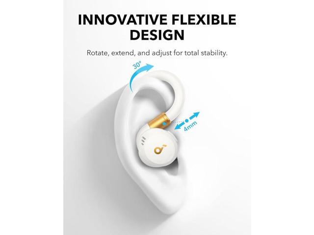 Soundcore Sport X20 by Anker, True-Wireless Workout Earbuds, Rotatable and Extendable Ear Hooks, Noise Cancelling, Deep Bass, IP68 Waterproof,...