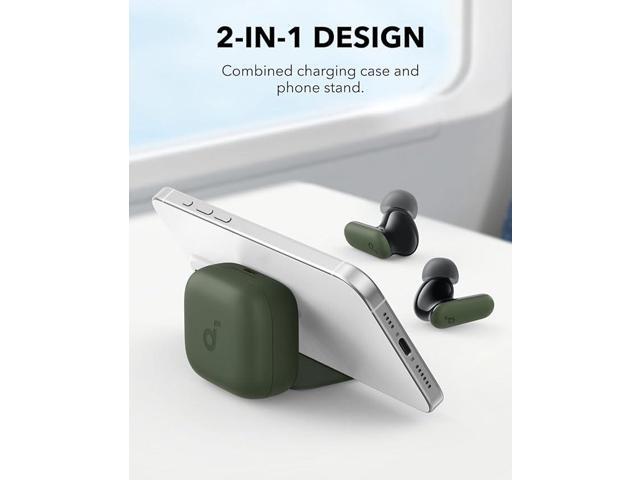 Soundcore P30i by Anker Noise Cancelling Earbuds, Strong and Smart Noise Cancelling, Powerful Bass, 45H Playtime, 2-in-1 Case and Phone Stand,...