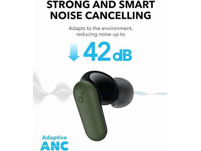 Soundcore P30i by Anker Noise Cancelling Earbuds, Strong and Smart Noise Cancelling, Powerful Bass, 45H Playtime, 2-in-1 Case and Phone Stand,...