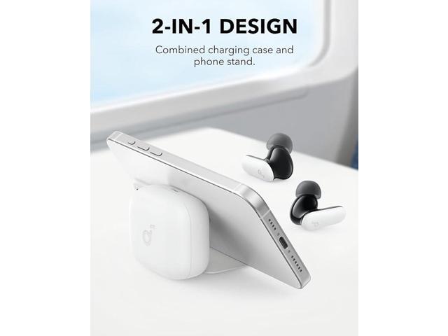 Soundcore P30i by Anker Noise Cancelling Earbuds, Strong and Smart Noise Cancelling, Powerful Bass, 45H Playtime, 2-in-1 Case and Phone Stand,...