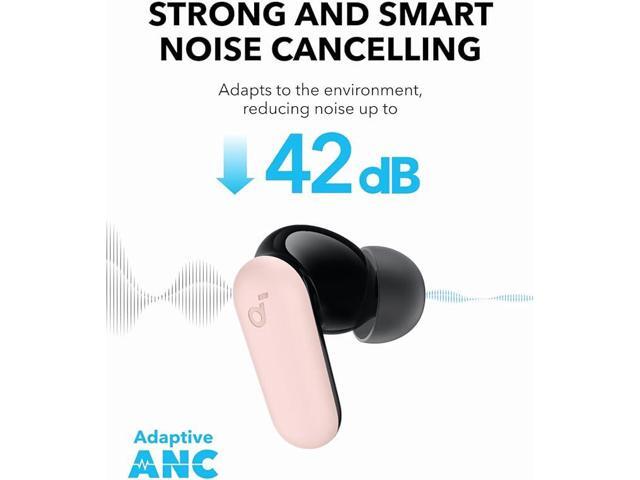 Soundcore P30i by Anker Noise Cancelling Earbuds, Strong and Smart Noise Cancelling, Powerful Bass, 45H Playtime, 2-in-1 Case and Phone Stand,...