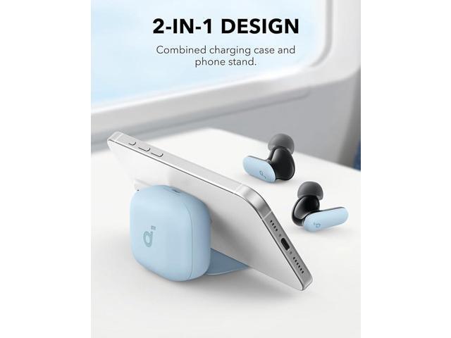 Soundcore P30i by Anker Noise Cancelling Earbuds, Strong and Smart Noise Cancelling, Powerful Bass, 45H Playtime, 2-in-1 Case and Phone Stand,...