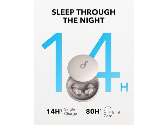 Soundcore Sleep A20 Wireless Earbuds 30dB Noise Reduction 80H Playtime Bluetooth 5.3 Sleep Monitor Personal Alarm Side Sleeper Design - image 5