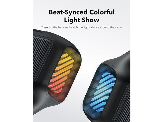 Soundcore - by Anker Boom 2 IPX7 Waterproof Floatable 80W Bluetooth Speaker with Subwoofer, BassUp 2.0, & Custom RGB Light Effects - Black - image 3