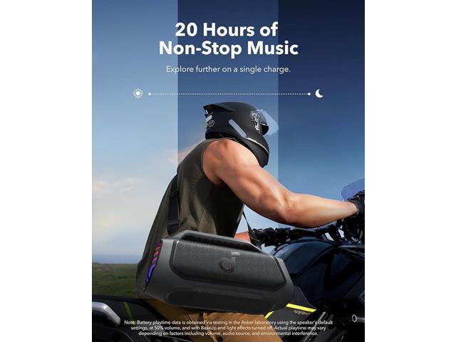 Soundcore - by Anker Boom 2 Plus IPX7 Waterproof 140W Bluetooth Speaker with Subwoofers, BassUp 2.0, Custom Lighting, & Power Bank - Black - image 5