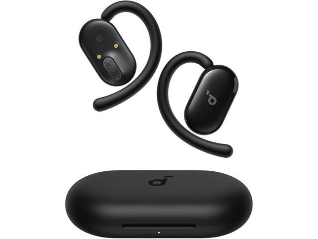 Soundcore V20i by Anker Open-Ear Headphones, Adjustable Ear Hooks, Ultra-Comfort, Snug Fit, Powerful Sound, Clear Calls, IP55, LED Lights, 36H...