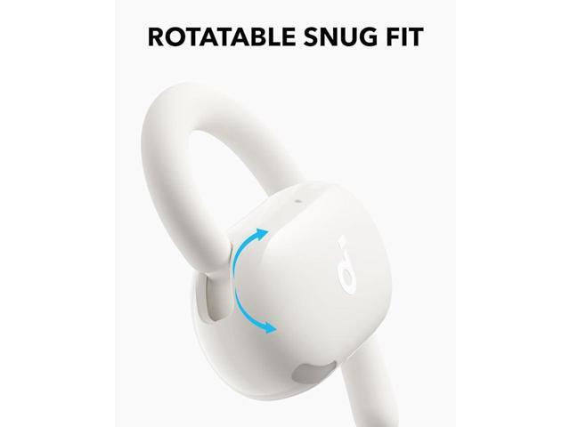 Soundcore V20i by Anker Open-Ear Headphones, Adjustable Ear Hooks, Ultra-Comfort, Snug Fit, Powerful Sound, Clear Calls, IP55, LED Lights, 36H...