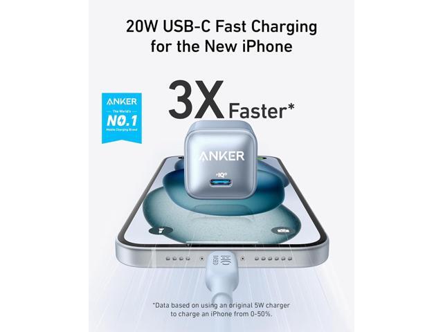 Anker 511 Charger, Anker Nano Pro, 20W PIQ 3.0 Durable Compact Fast Charger, USB C Charger for iPhone 13/13 Mini/13 Pro/13 Pro Max/12, iPad/iPad...