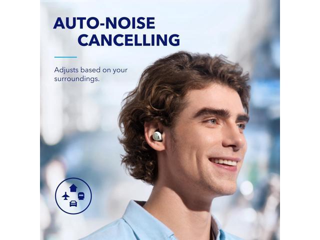 Soundcore by Anker Space A40 Auto-Adjustable Active Noise Cancelling Wireless Earbuds, Reduce Noise by Up to 98%, 50H Playtime, Hi-Res Sound,...