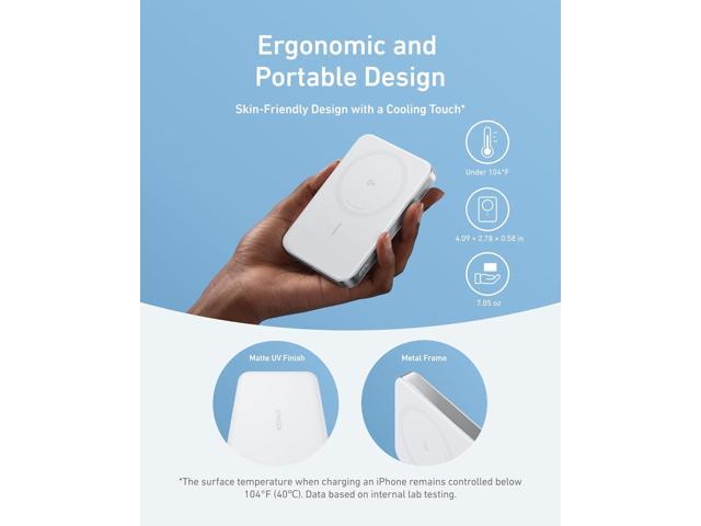 Anker MagGo Power Bank, Ultra-Slim 10,000mAh Magnetic Battery Pack, Qi2 Certified 15W Ultra-Fast MagSafe Compatible Portable Charger, Ergonomic...