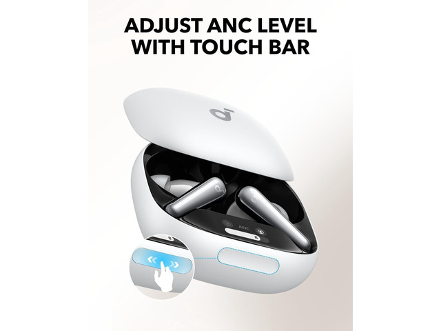 Soundcore Liberty 4 Pro by Anker, Noise Cancelling Wireless Earbuds, 7-Sensor and Real-Time Adaptive Noise Cancelling, 2× Faster Charging,...