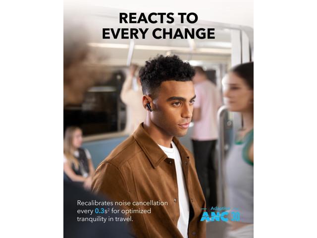 Soundcore Liberty 4 Pro by Anker, Noise Cancelling Wireless Earbuds, 7-Sensor and Real-Time Adaptive Noise Cancelling, 2× Faster Charging,...