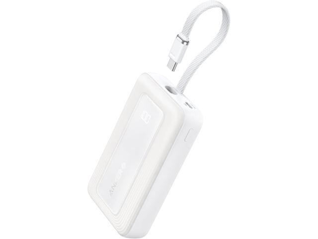 Anker Zolo Portable Charger, 10,000mAh 30W Power Bank with Built-in Lanyard USB-C Cable for Travel, Fast Charging Battery Pack for iPhone 16/15...