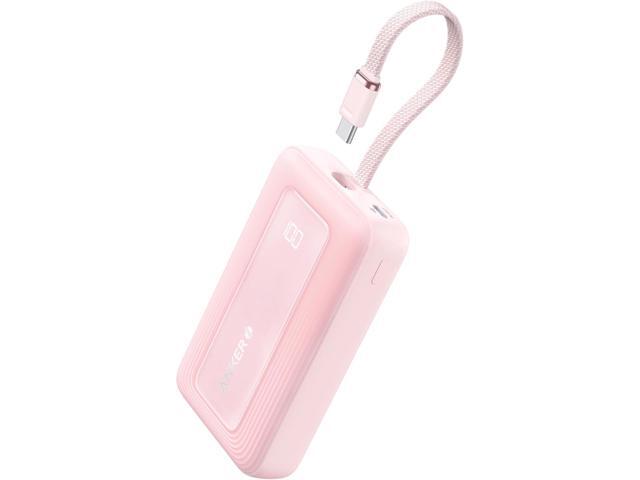 Anker Zolo Portable Charger, 10,000mAh 30W Power Bank with Built-in Lanyard USB-C Cable for Travel, Fast Charging Battery Pack for iPhone 16/15...