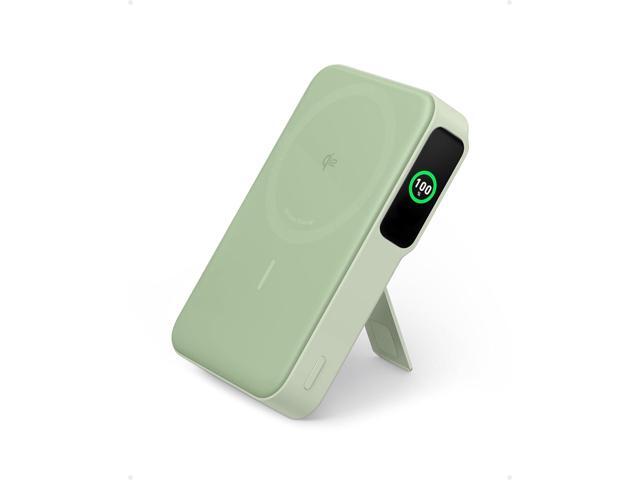 Anker MagGo Power Bank, Qi2 Certified 15W Ultra-Fast MagSafe-Compatible Portable Charger, 10K Battery Pack with Smart Display and Foldable Stand,...
