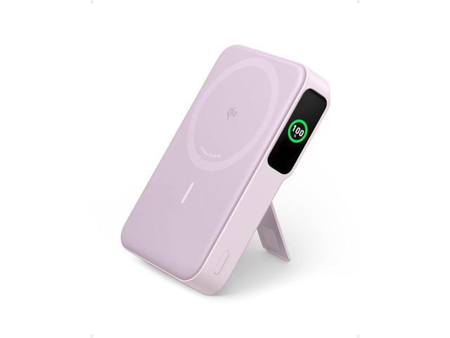 Anker MagGo Power Bank, Qi2 Certified 15W Ultra-Fast MagSafe-Compatible Portable Charger, 10K Battery Pack with Smart Display and Foldable Stand,...