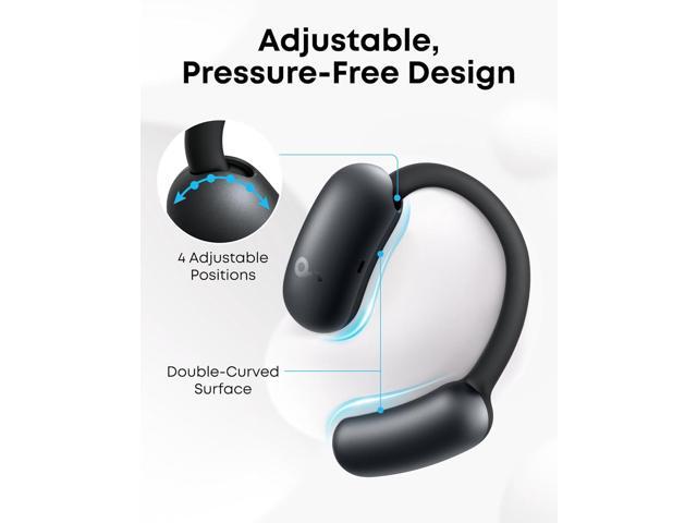 Soundcore - by Anker AeroFit 2 Open-Ear Headphones with Adjustable Ear Hooks - Black - image 3