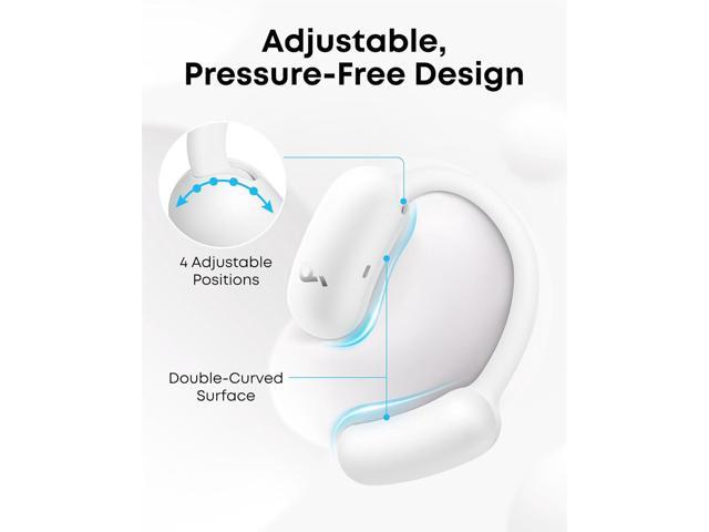 Soundcore AeroFit 2 by Anker, Open-Ear Headphones, Adjustable Ear Hooks, Snug Fit, Rich Bass, Hi-Res Wireless Audio, 42H Play, Bluetooth 5.4,...