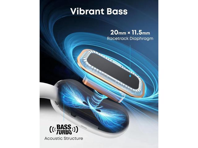 Soundcore AeroFit 2 by Anker, Open-Ear Headphones, Adjustable Ear Hooks, Snug Fit, Rich Bass, Hi-Res Wireless Audio, 42H Play, Bluetooth 5.4,...