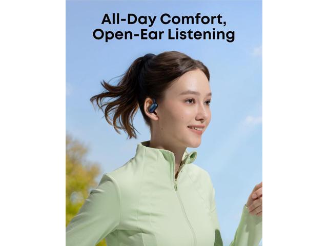 Soundcore AeroFit 2 by Anker, Open-Ear Headphones, Adjustable Ear Hooks, Snug Fit, Rich Bass, Hi-Res Wireless Audio, 42H Play, Bluetooth 5.4,...