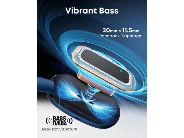 Soundcore AeroFit 2 by Anker, Open-Ear Headphones, Adjustable Ear Hooks, Snug Fit, Rich Bass, Hi-Res Wireless Audio, 42H Play, Bluetooth 5.4,...