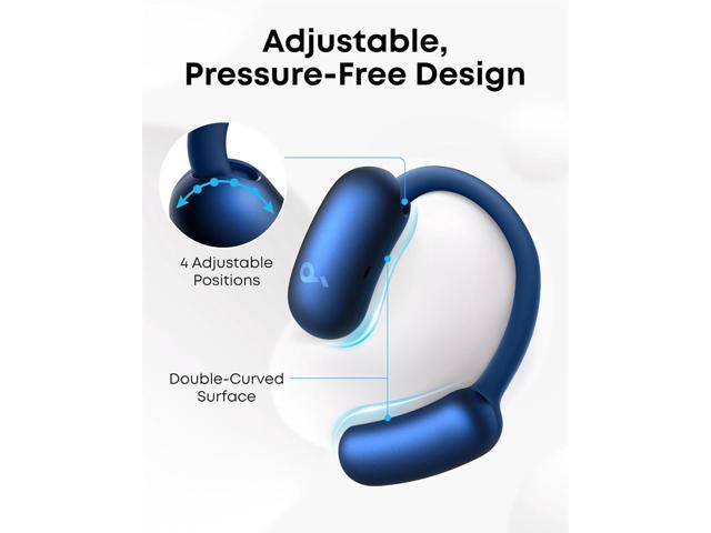 Soundcore AeroFit 2 by Anker, Open-Ear Headphones, Adjustable Ear Hooks, Snug Fit, Rich Bass, Hi-Res Wireless Audio, 42H Play, Bluetooth 5.4,...