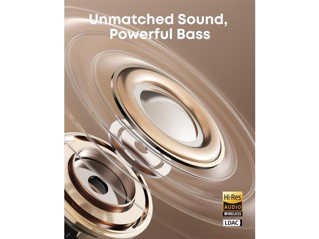Soundcore AeroClip by Anker, Open-Ear Earbuds, Clip-On Headphones, Adaptive Comfort, Clear Calls with 4 Mics and AI, Stable Fit, 12mm Drivers for...
