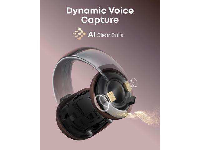 Soundcore AeroClip by Anker, Open-Ear Earbuds, Clip-On Headphones, Adaptive Comfort, Clear Calls with 4 Mics and AI, Stable Fit, 12mm Drivers for...