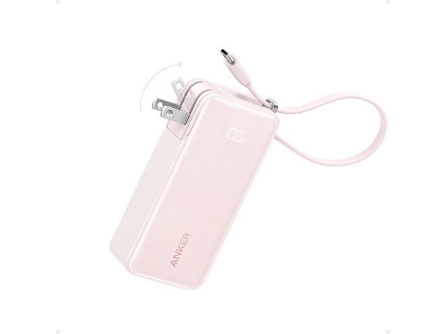 Anker Nano 3-in-1 Portable iPhone Charger, 10,000mAh Power Bank with Built-in USB-C Cable and Foldable Wall Plug, 30W Max Battery Pack, Travel...