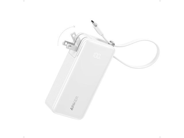 Anker Nano 3-in-1 Portable iPhone Charger, 10,000mAh Power Bank with Built-in USB-C Cable and Foldable Wall Plug, 30W Max Battery Pack, Travel...