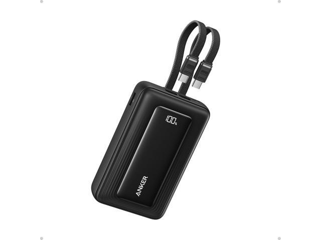 Anker Zolo Power Bank, 45W Max Fast Charging, 20,000mAh Battery Pack with Dual Built-in USB-C Cables, 1 USB-C & A Port, for iPhone 16/15 Series,...