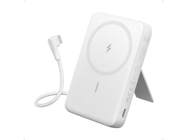 Anker Zolo Magnetic Power Bank, 10,000mAh Wireless Portable Charger with 30W Max Fast Charging, Battery Pack with Built-in USB-C Cable and...