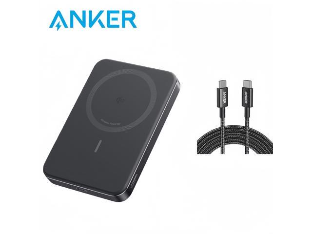 Anker MagGo Power Bank, Ultra-Slim 10,000mAh Magnetic Battery Pack, Qi2 Certified 15W Ultra-Fast MagSafe Compatible Portable Charger, Ergonomic...