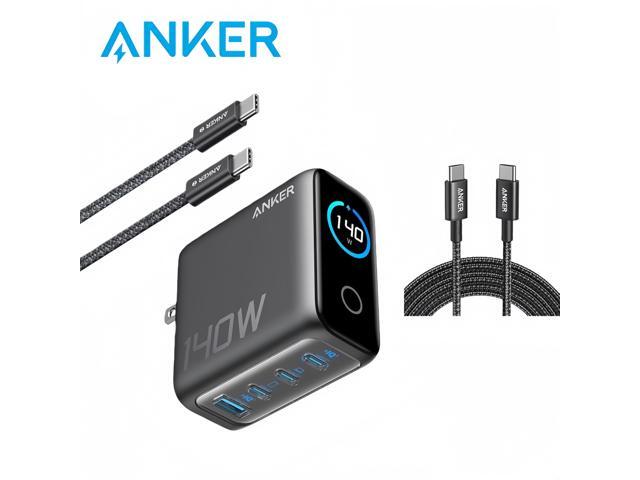 Anker Laptop Charger, 140W MAX USB C Charger, 4-Port Multi-Device Fast Charging, Advanced GaN Power Adapter, Intuitive Touch Controls, for MacBook,...