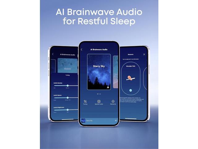 Soundcore - by Anker Sleep A30 Smart Wireless Bluetooth ANC In-Ear Sleep Earbuds for General Use - Moonlit White - image 5