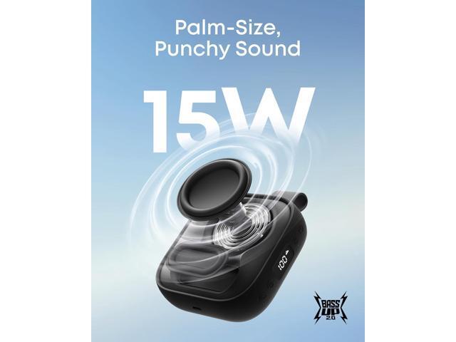 Soundcore Boom Go 3i Portable Bluetooth Speaker by Anker, 15W Punchy Sound, 24H Playtime, IP68, BassUp 2.0, Emergency Charging, Bluetooth 6.0,...